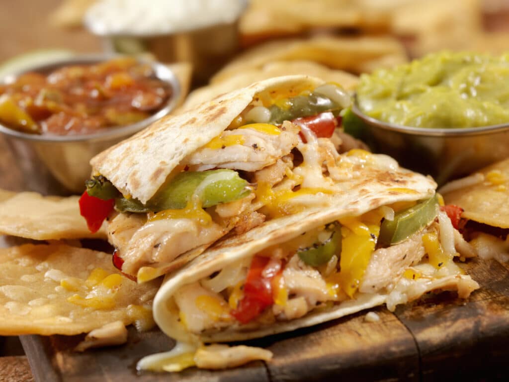 Chicken quesadilla Fajita Quesadilla at esmeraldas the best mexican restaurant in eureka