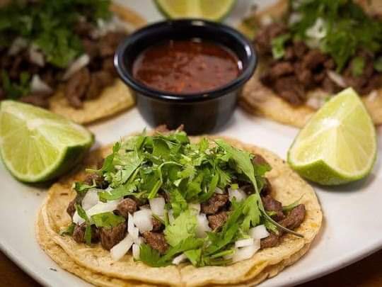 Carne Asada Soft Taco at Esmeraldas The Best Mexican restaurant In Eureka