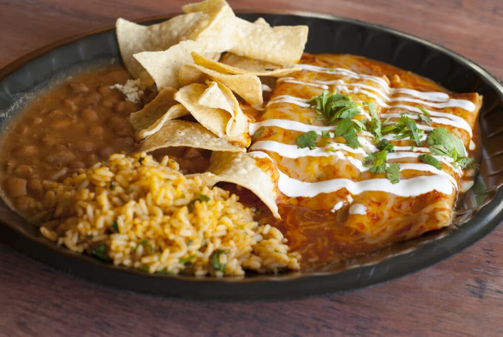 Family Enchilada Special At Esmeraldas Eureka California