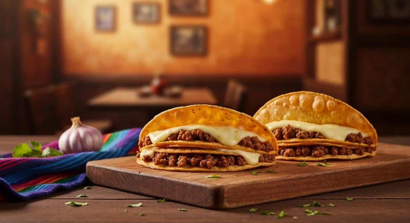 825a40cf5fb746eb9395ee38307d48e4jpg Esmeraldas 20 Delicious Quesabirria Tacos with consommé on a rustic table highlighting authentic Mexican cuisine