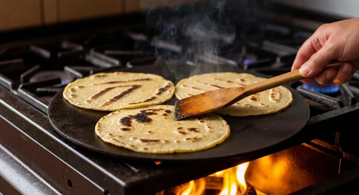 Preparation of traditional Mexican dishes like mole, tamales, and barbacoa in a kitchen setting
