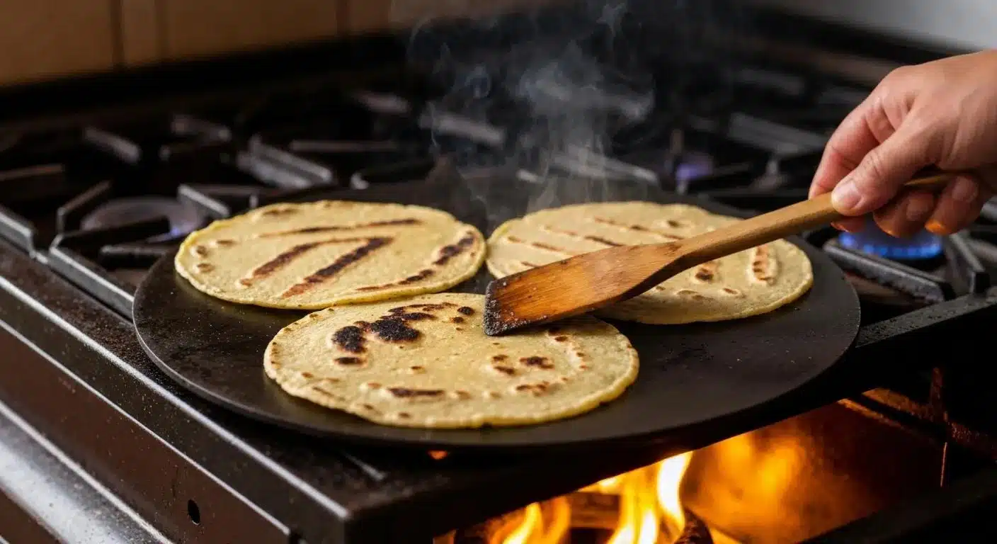 Preparation of traditional Mexican dishes like mole, tamales, and barbacoa in a kitchen setting