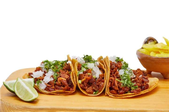 Al Pastor Tacos — $1 Taco Special at Esmeralda’s 2.0 in Eureka CA | Authentic Mexican Flavor by Humboldt Bay Al Pastor tacos from Esmeralda’s 2.0 in Eureka CA — part of the $1 Taco Special featuring marinated pork, pineapple, onions, and cilantro, made fresh daily near Humboldt Bay and Sequoia Park.